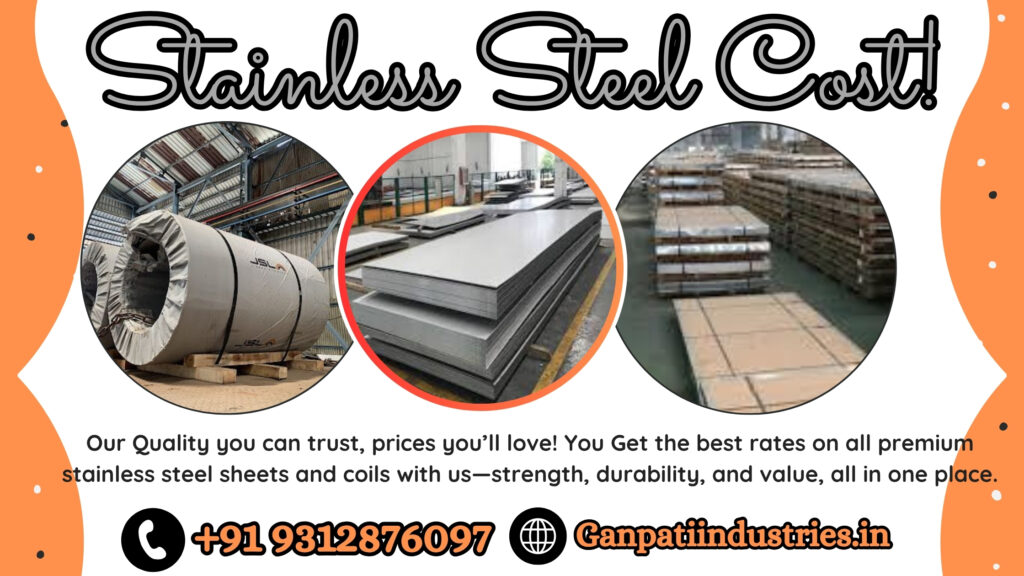 Ganpati Industries offer stainless steel sheets, coils at best rates/ costs. Contact us for any requirements.