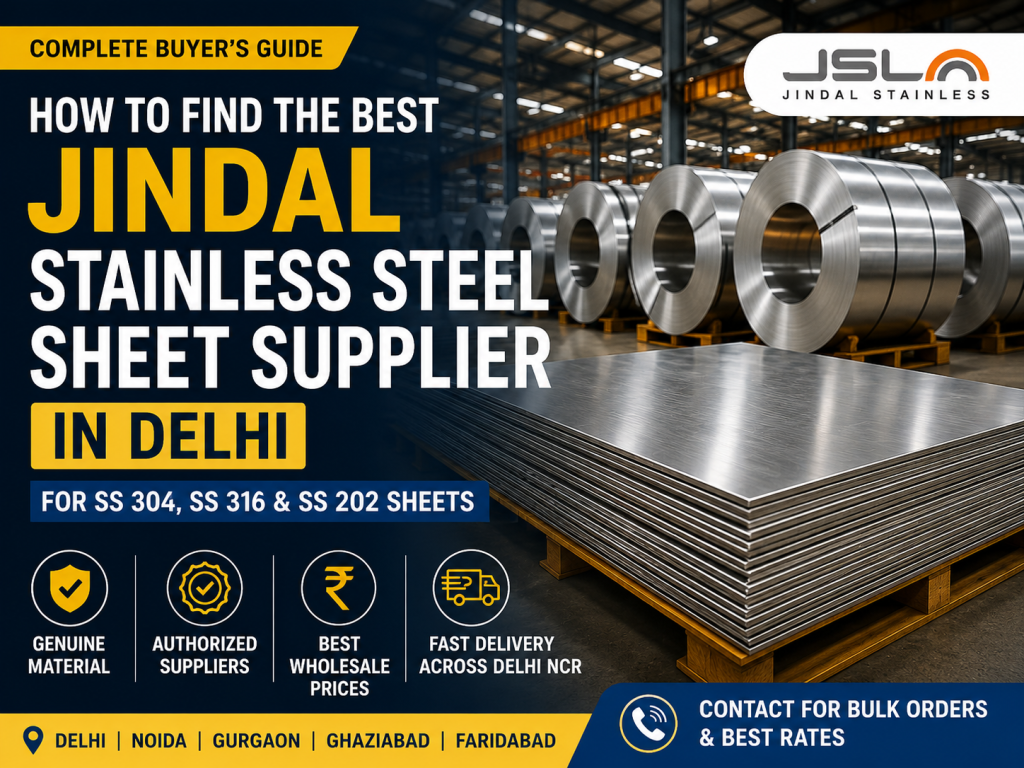 Ganpati Industries is the best jindal stainless steel sheet supplier in delhi.